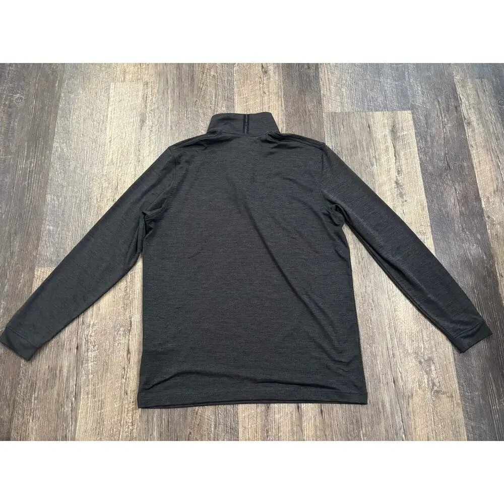 Under Armour Golf Mens Medium Gray Heather Quarter Zip‎ Pullover Performance Top